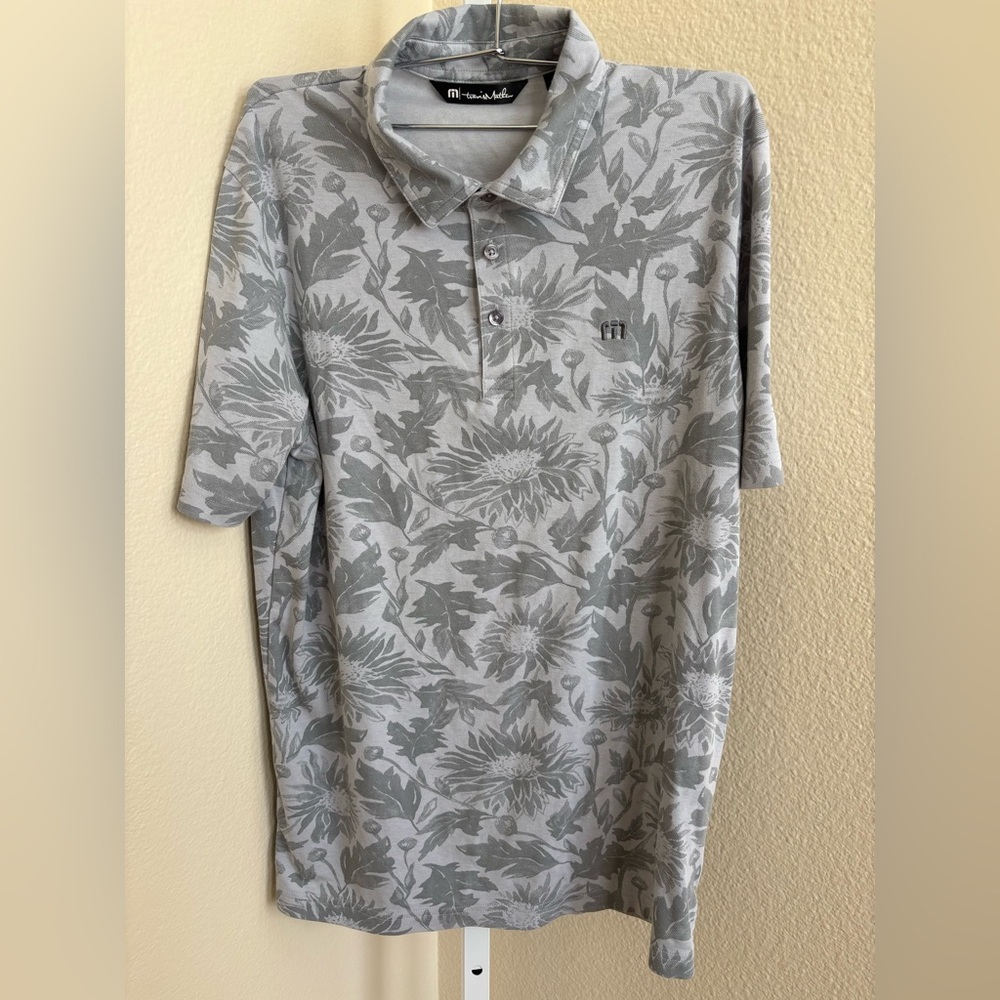 Travis Mathew I Can Explain Polo in Heather Light Grey - Size M - Picture 5 of 8